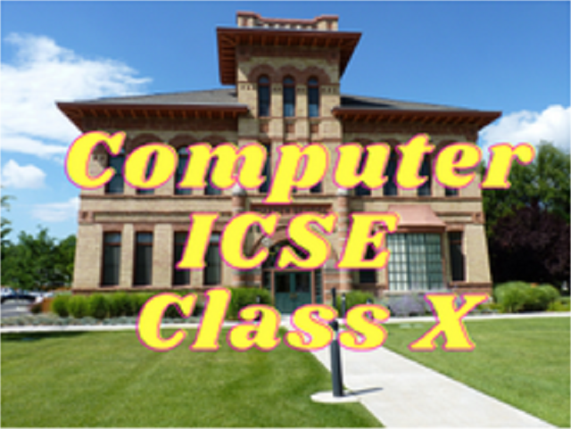 Computer (ICSE) - Class X